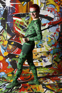GEEK ART: Joker meets Riddler Bodypainting