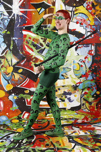 GEEK ART: Joker meets Riddler Bodypainting
