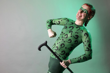 GEEK ART: Joker meets Riddler Bodypainting