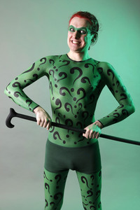 GEEK ART: Joker meets Riddler Bodypainting