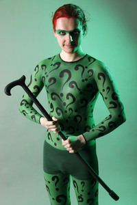 GEEK ART: Joker meets Riddler Bodypainting