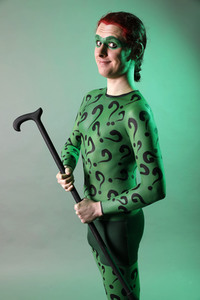 GEEK ART: Joker meets Riddler Bodypainting