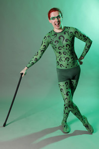 GEEK ART: Joker meets Riddler Bodypainting
