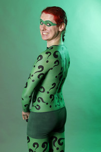 GEEK ART: Joker meets Riddler Bodypainting