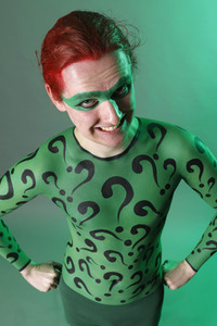 GEEK ART: Joker meets Riddler Bodypainting