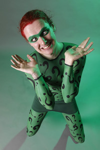 GEEK ART: Joker meets Riddler Bodypainting