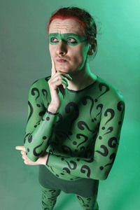 GEEK ART: Joker meets Riddler Bodypainting
