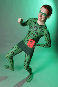 GEEK ART: Joker meets Riddler Bodypainting