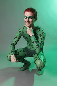 GEEK ART: Joker meets Riddler Bodypainting