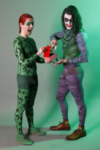 GEEK ART: Joker meets Riddler Bodypainting