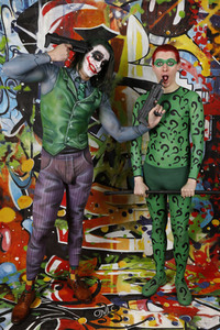 GEEK ART: Joker meets Riddler Bodypainting