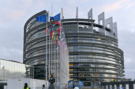 EU-Flaggen in Straßburg