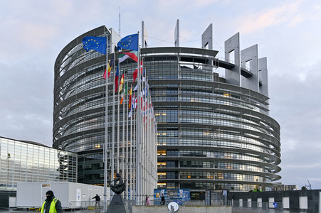 EU-Flaggen in Straßburg