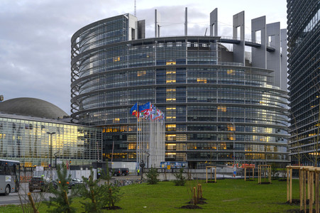 EU-Flaggen in Straßburg