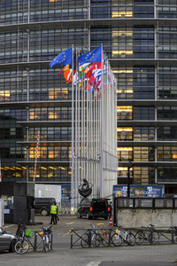 EU-Flaggen in Straßburg