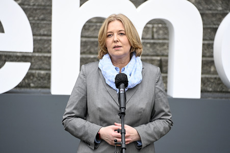 Pressestatements von Wolfgang Sobotka, Mickey Levy und Bärbel Bas in Berlin