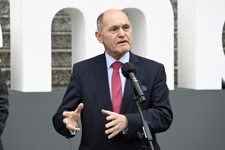 Pressestatements von Wolfgang Sobotka, Mickey Levy und Bärbel Bas in Berlin