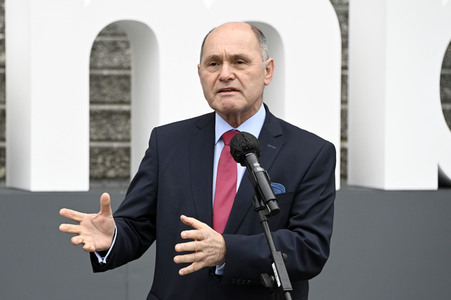 Pressestatements von Wolfgang Sobotka, Mickey Levy und Bärbel Bas in Berlin