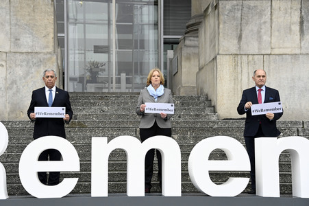 Pressestatements von Wolfgang Sobotka, Mickey Levy und Bärbel Bas in Berlin