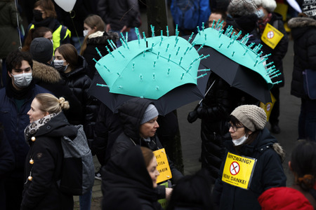 Coronademo in Düsseldorf