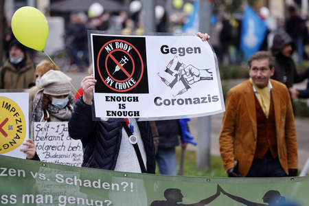 Coronademo in Düsseldorf