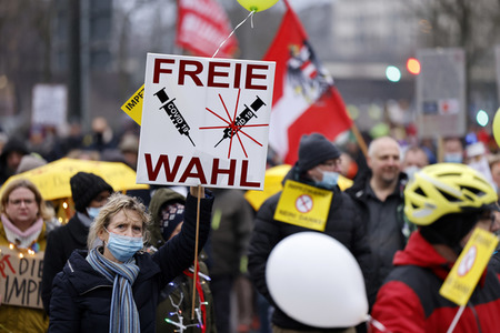 Coronademo in Düsseldorf