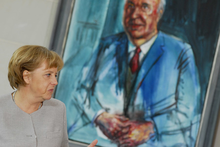 Angela Merkel am Girls' Day in Berlin