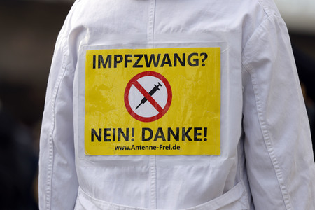 Coronademo in Düsseldorf