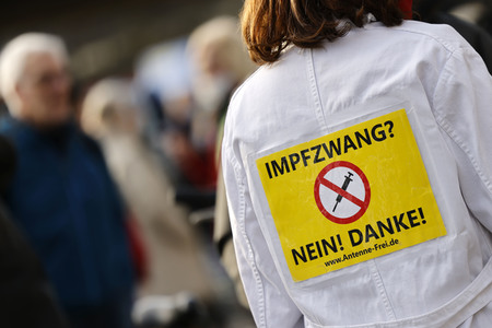 Coronademo in Düsseldorf