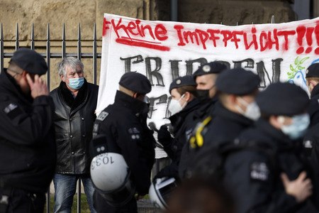 Coronademo in Düsseldorf