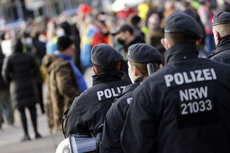 Coronademo in Düsseldorf