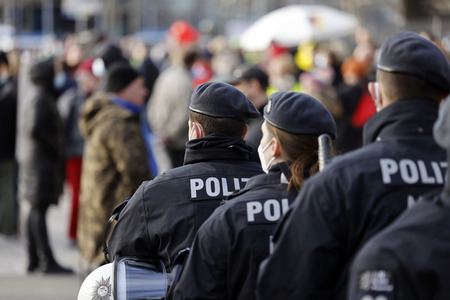 Coronademo in Düsseldorf