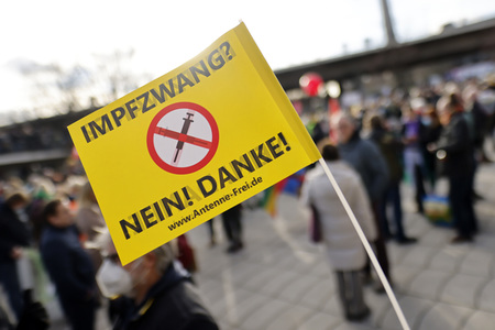 Coronademo in Düsseldorf