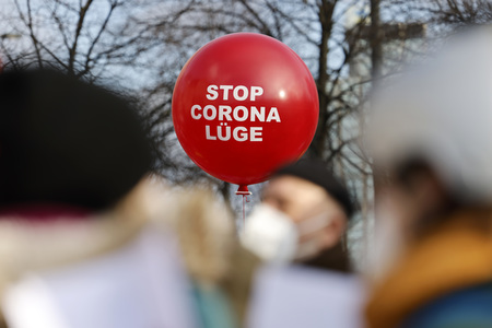 Coronademo in Düsseldorf