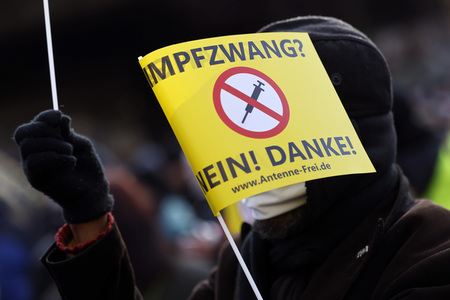 Coronademo in Düsseldorf