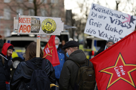 Coronademo in Düsseldorf