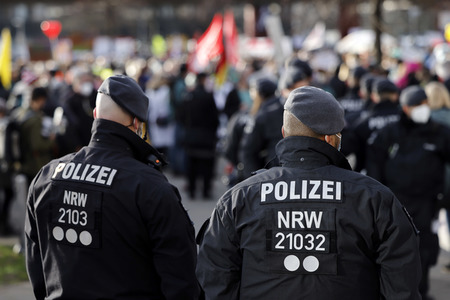 Coronademo in Düsseldorf