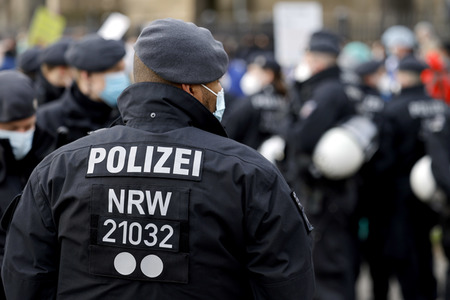 Coronademo in Düsseldorf