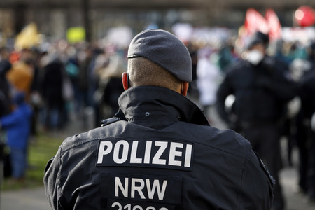 Coronademo in Düsseldorf