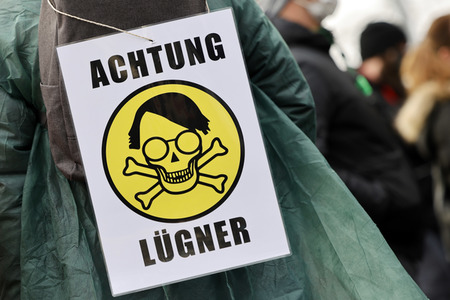 Coronademo in Düsseldorf