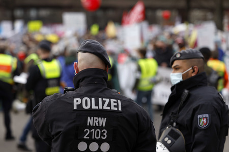 Coronademo in Düsseldorf