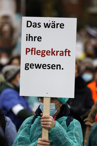 Coronademo in Düsseldorf