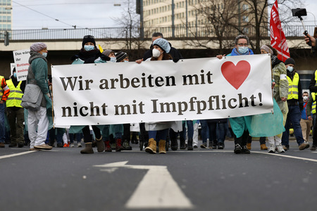 Coronademo in Düsseldorf