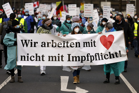 Coronademo in Düsseldorf