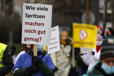 Coronademo in Düsseldorf