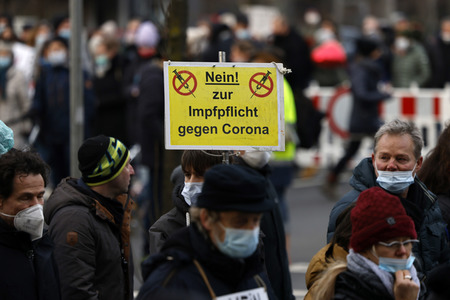 Coronademo in Düsseldorf