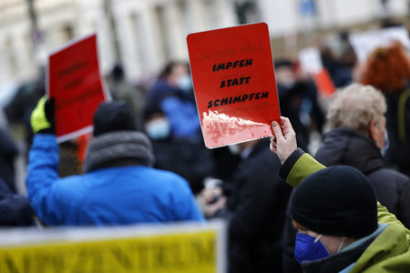 Coronademo in Düsseldorf