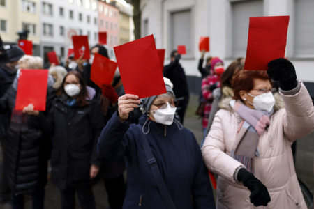 Coronademo in Düsseldorf