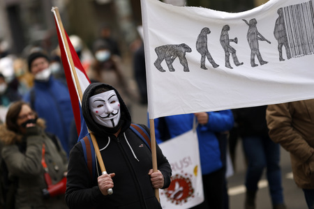 Coronademo in Düsseldorf