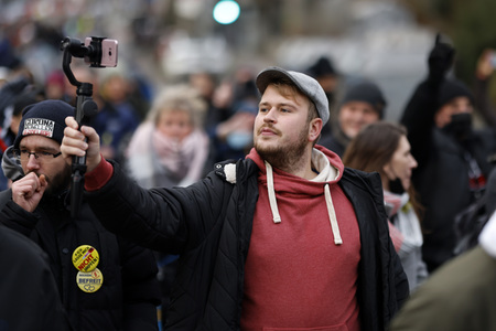 Coronademo in Düsseldorf